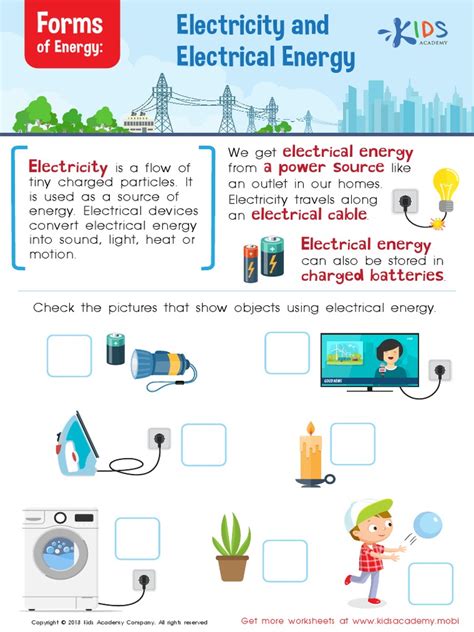 Electricity: Electricity Worksheets